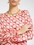 Blouse with geometric print image number 3