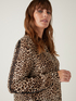 Camicia animalier con pizzo image number 2