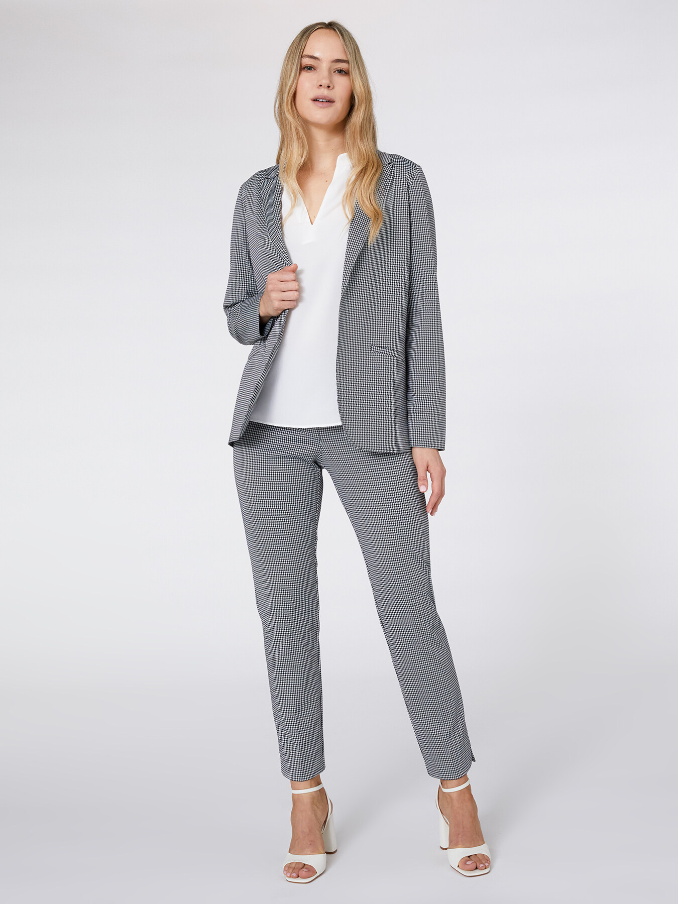 Jacquard blazer jacket image number 0