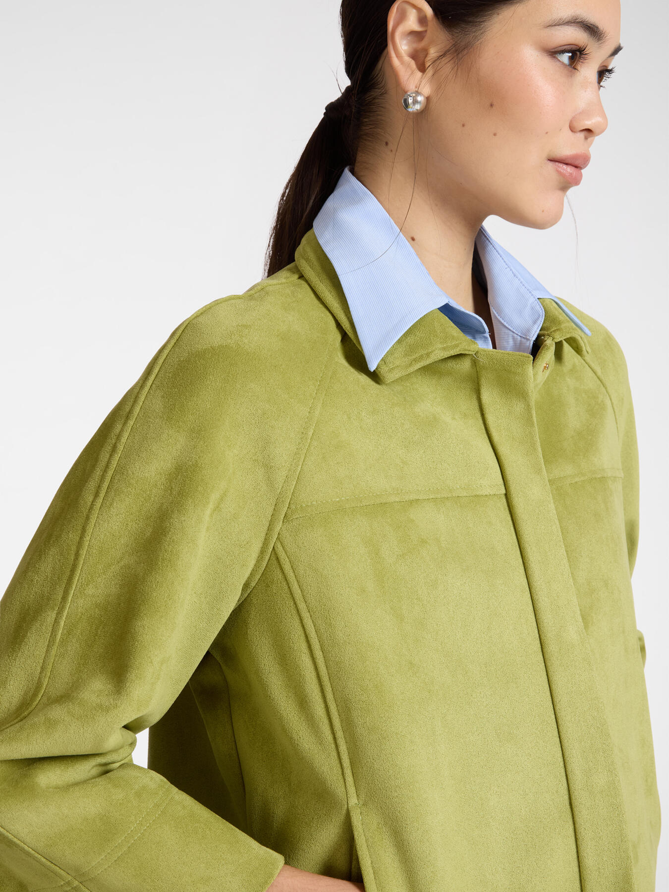 Boxy jacket in soft fabric image number 3
