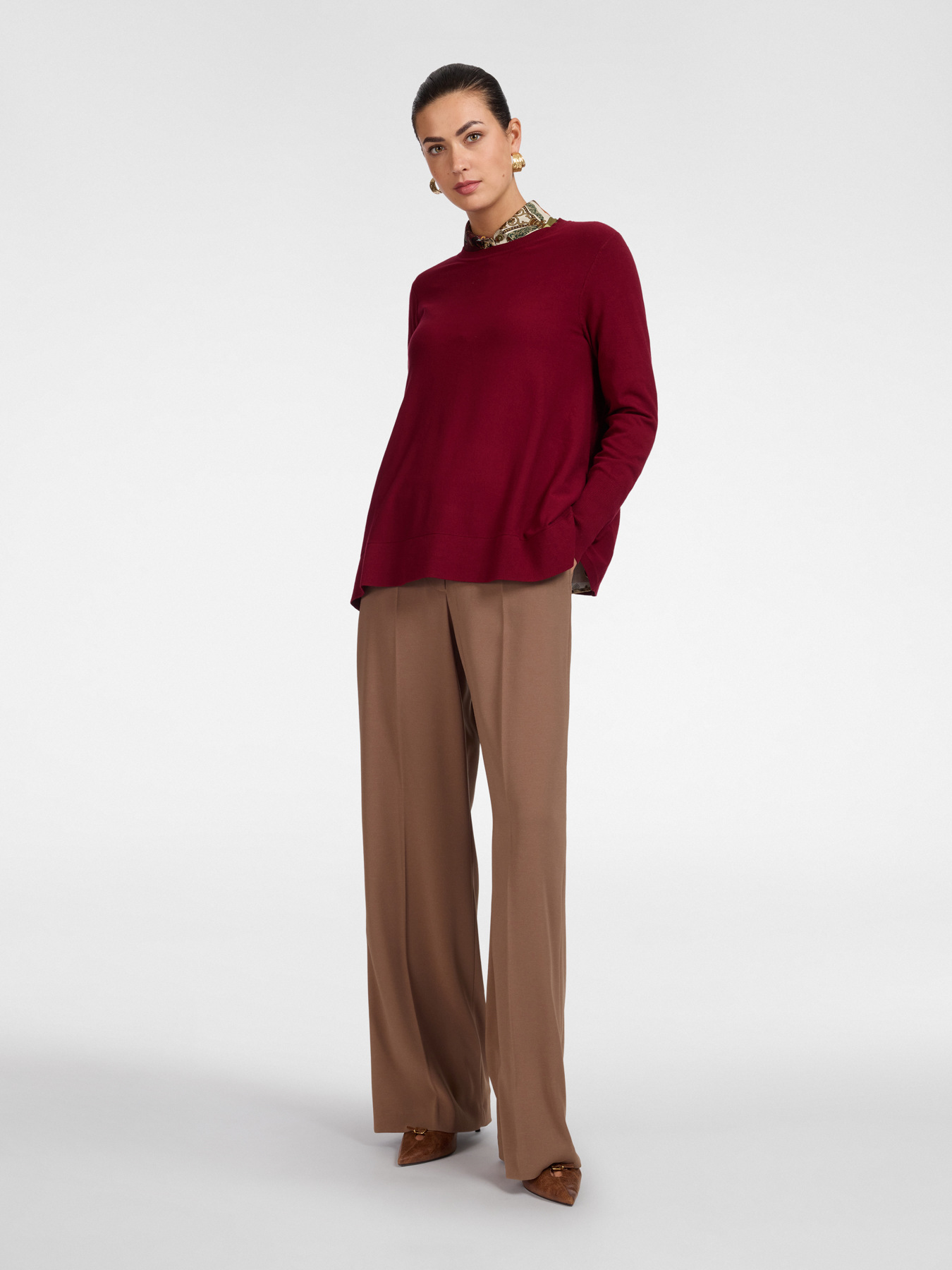 Viscose turtleneck sweater image number 2