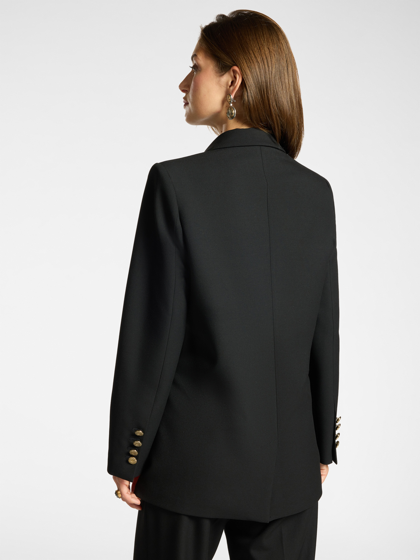 Tailored blazer in wool-blend twill image number 1