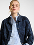Denim shirt with a foliage design image number 3