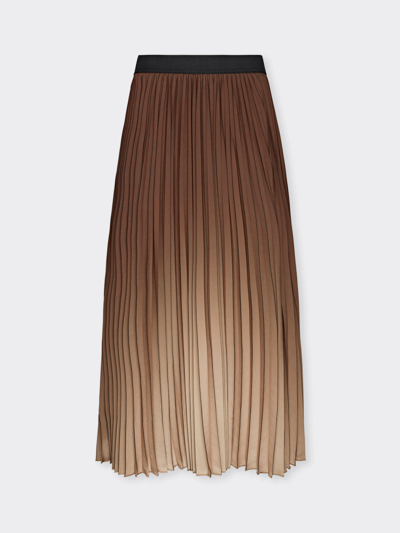 Pleated gradient skirt