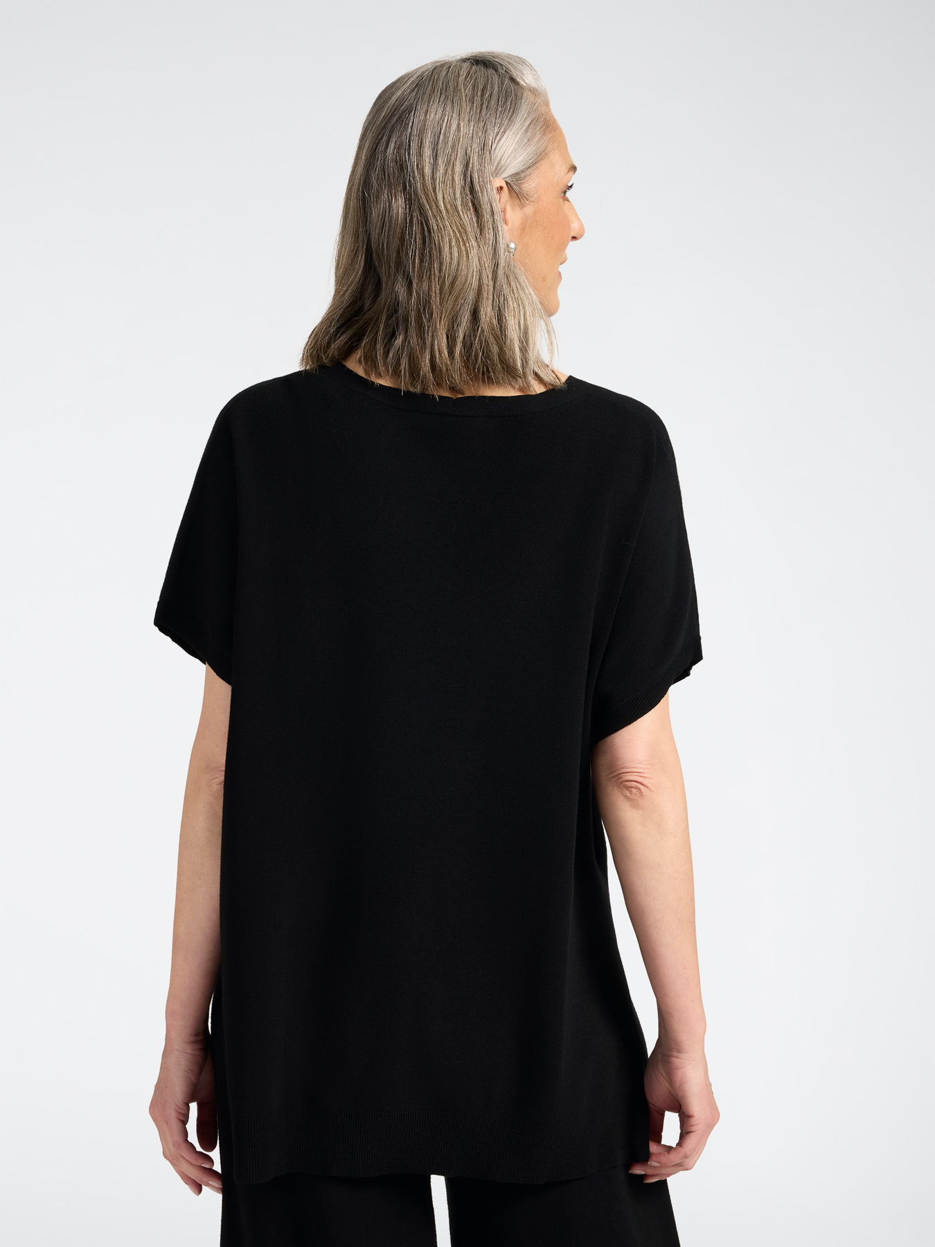 Pull en viscose col V image number 1