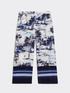 Printed cropped trousers image number 4