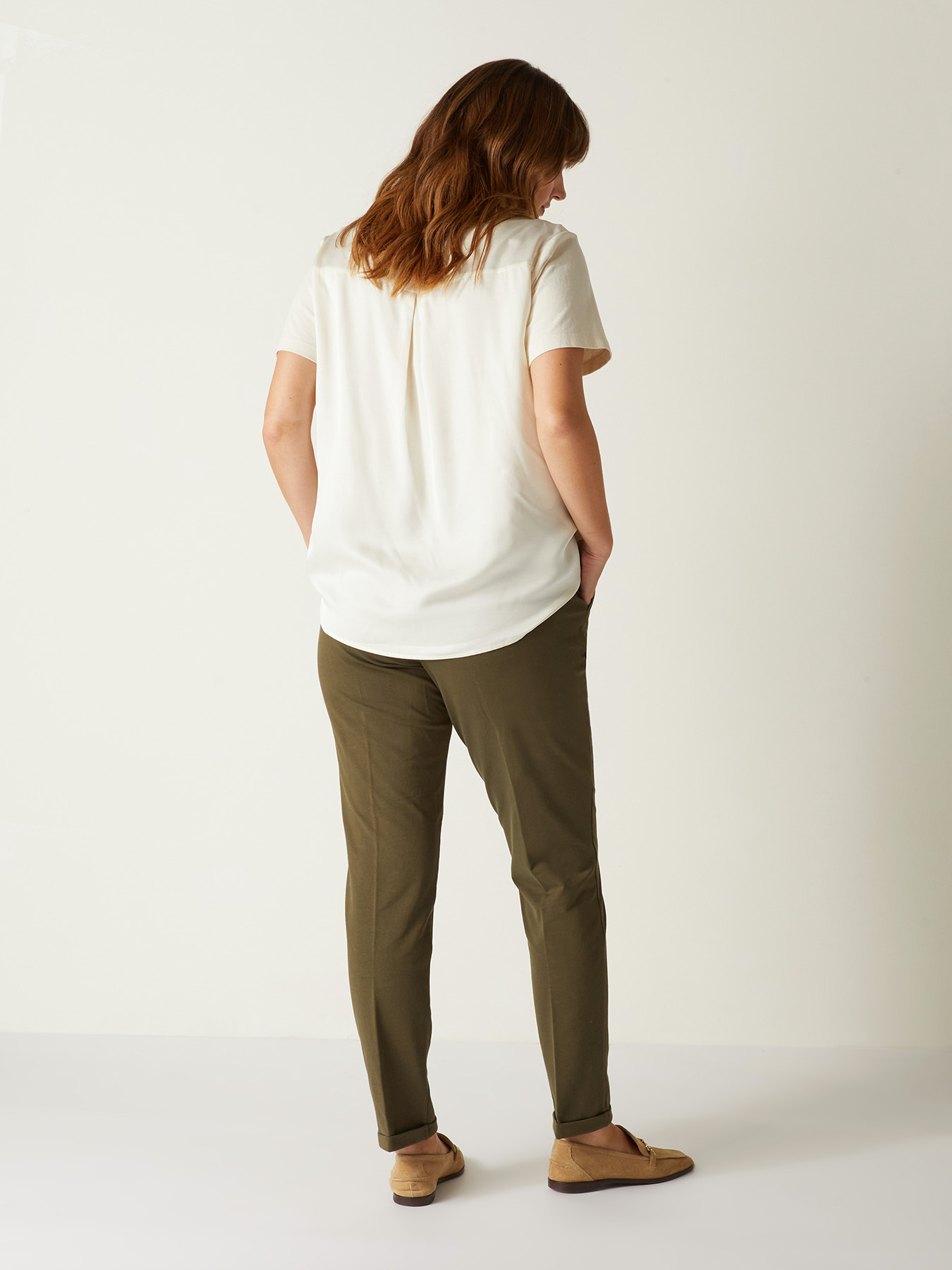 FLEECE FABRIC CHINOS image number 1