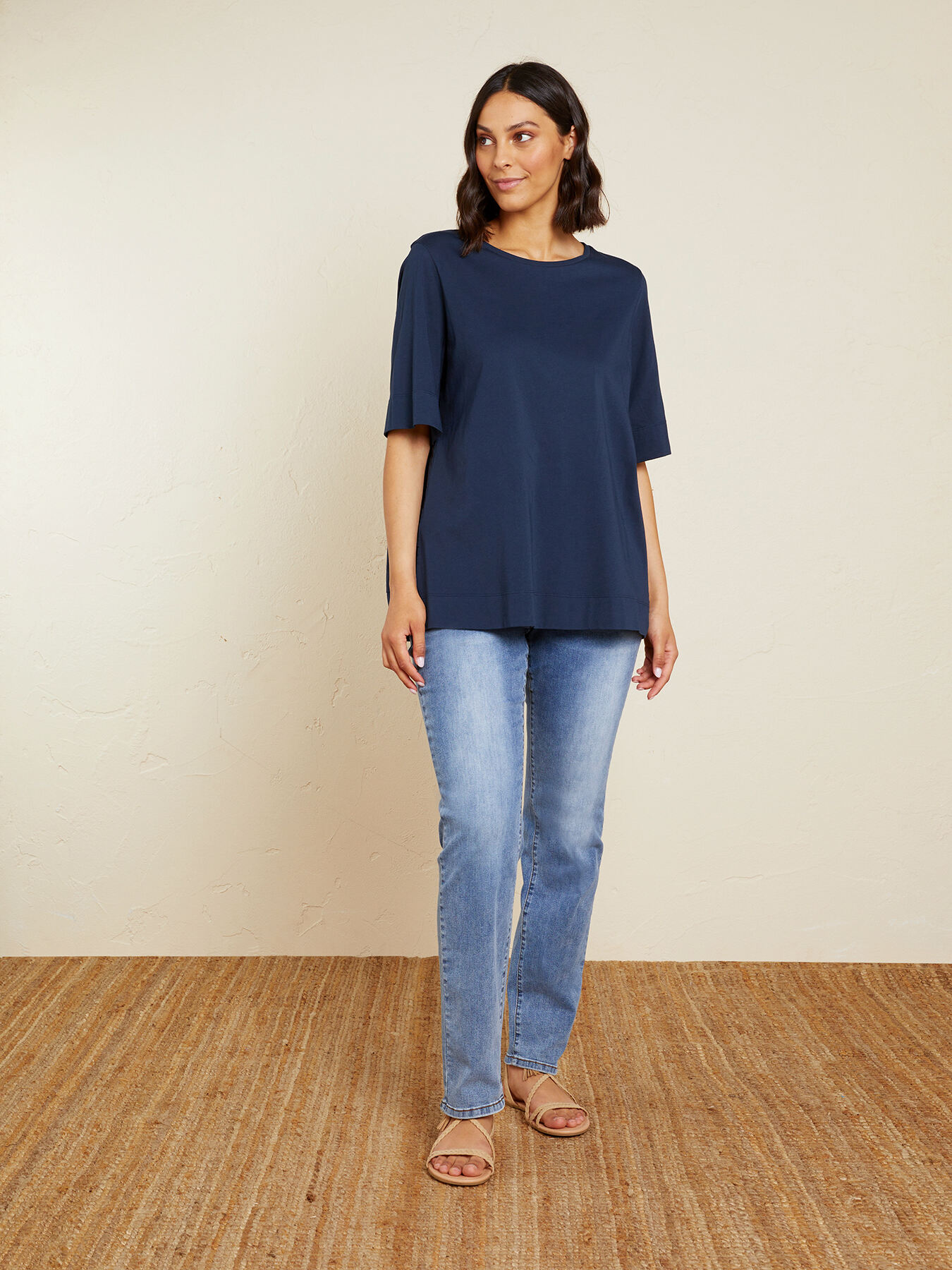 T-shirt with back insert image number 0