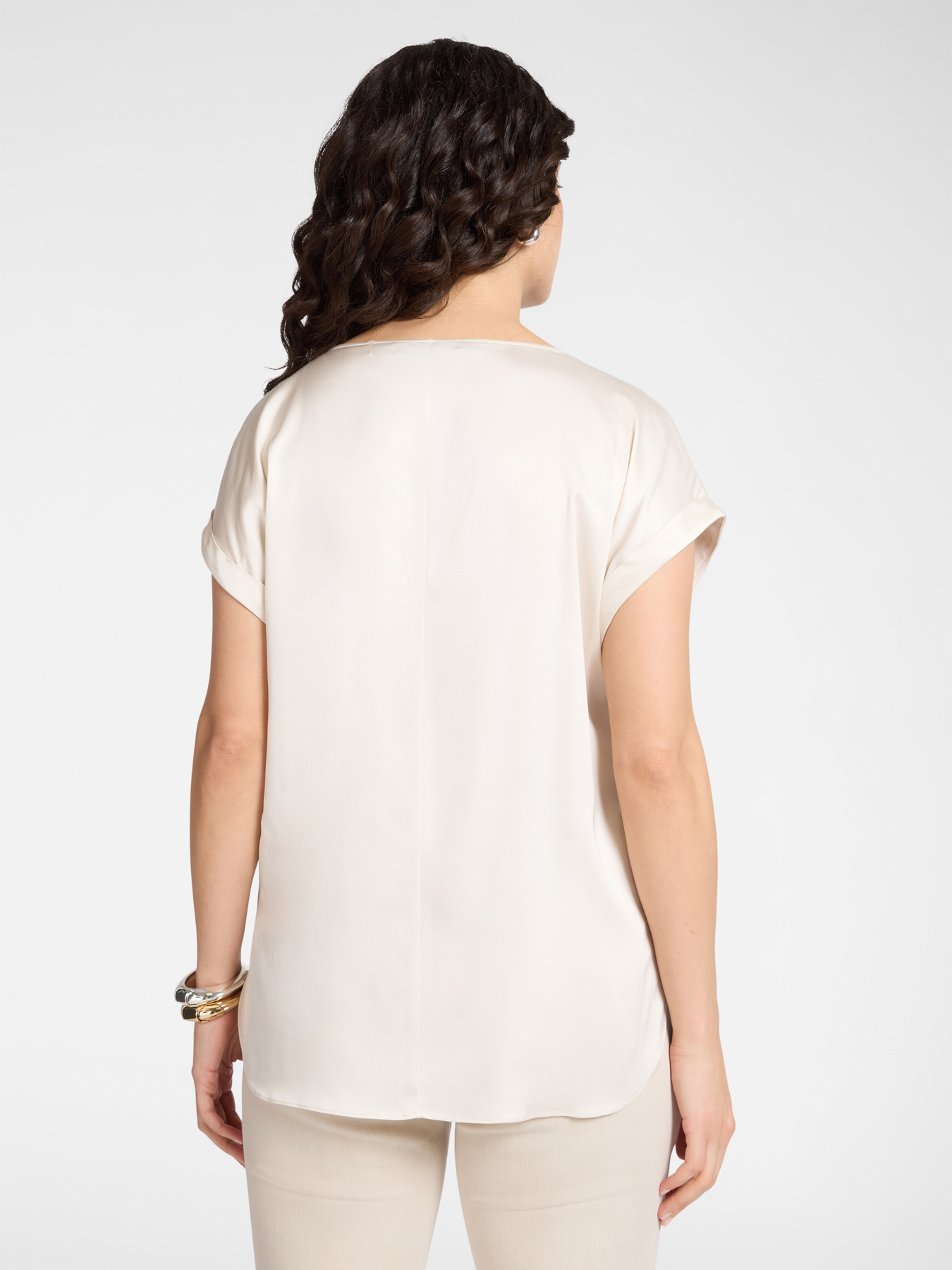 Blusa de sat&eacute;n image number 1