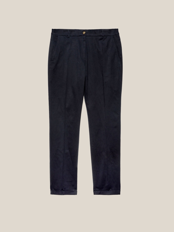 STRETCH TWILL CHINOS TROUSERS