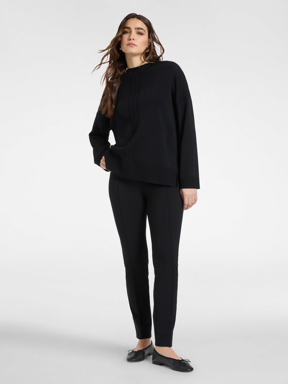 Cal&ccedil;as slim fit em ponto milan&ecirc;s