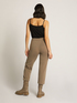 PURE CARDED WOOL “JUMPSUIT” EFFECT KNIT TROUSERS image number 1