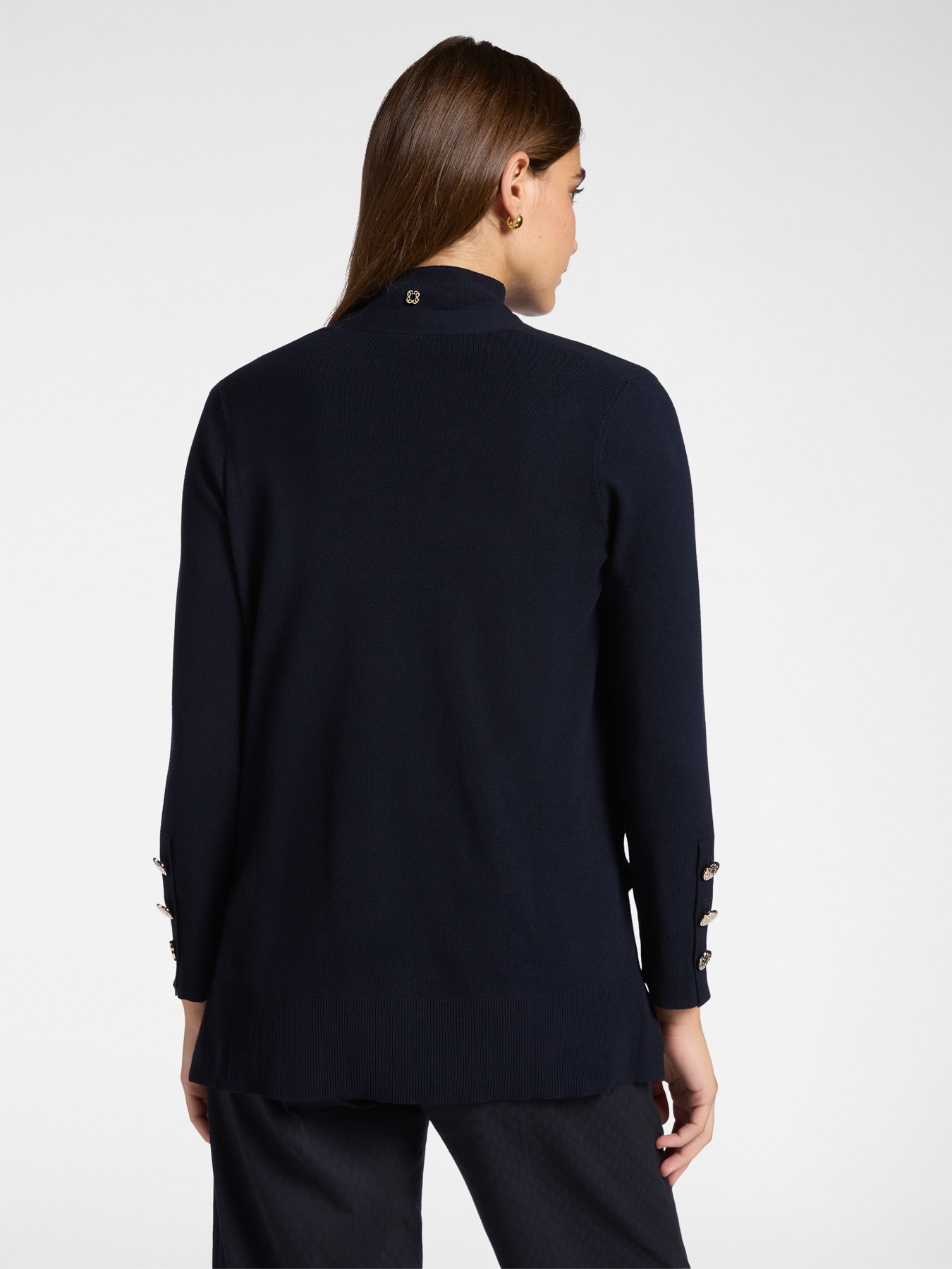 Long cardigan with sash image number 1