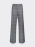 Men's patterned fabric trousers image number 4