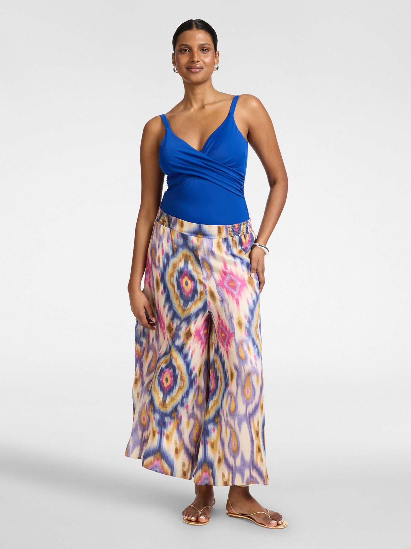 Draped one-piece swimsuit image number 2