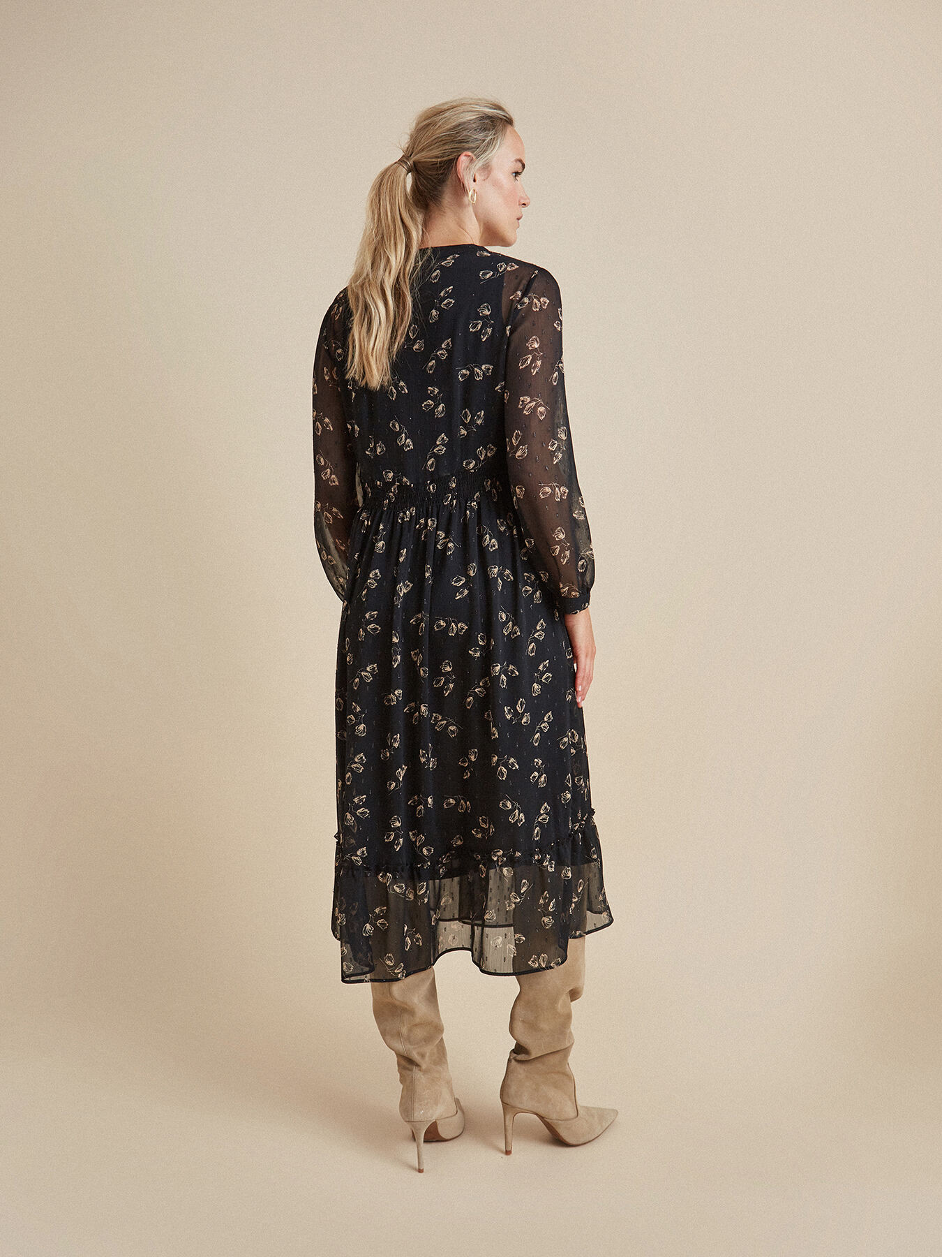 Vestido longo estampado image number 1