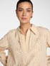 Blusa in voile di cotone con ricami image number 2