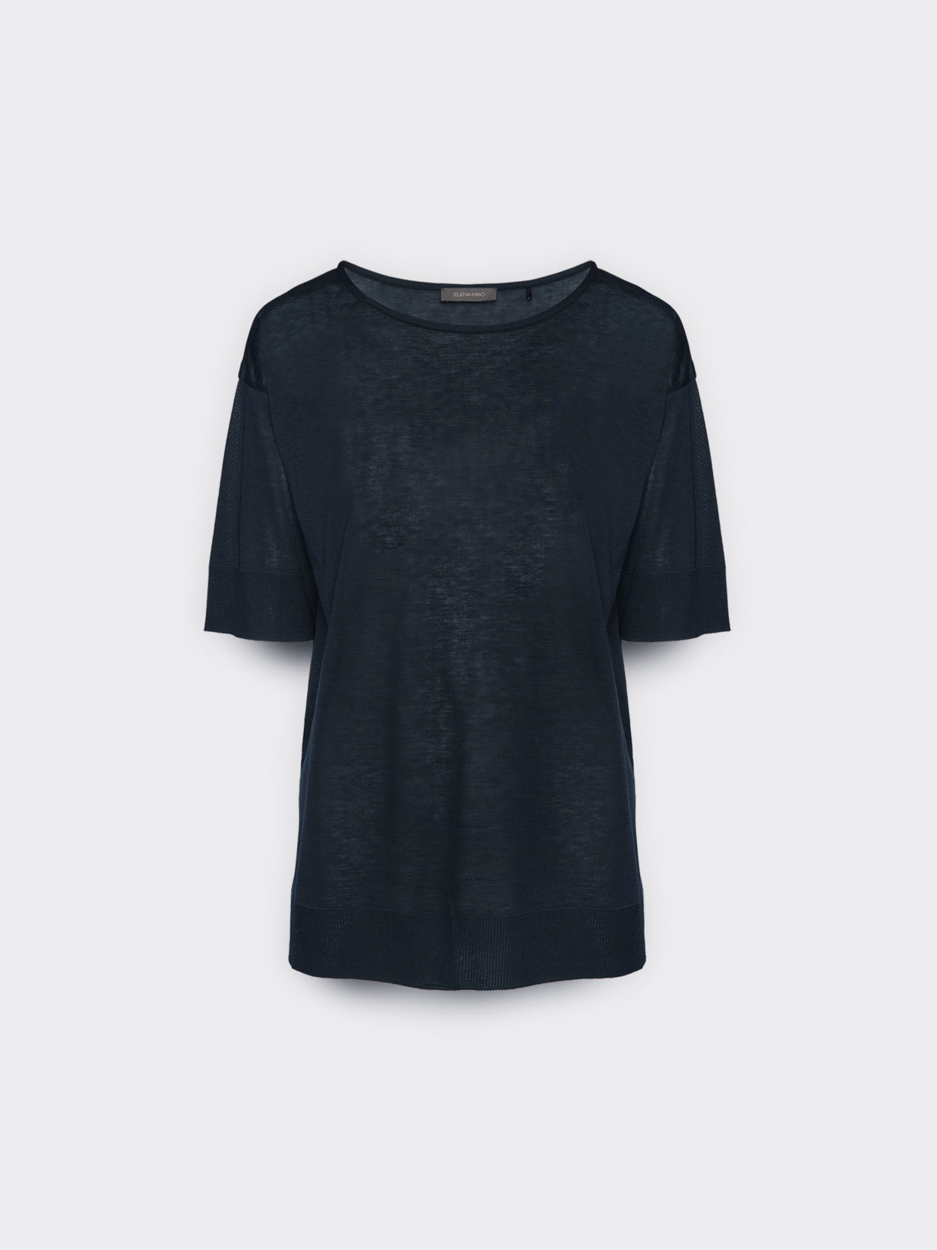 T-shirt in filato misto lyocell image number 4