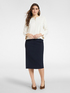 Viscose blend crew neck cardigan image number 2