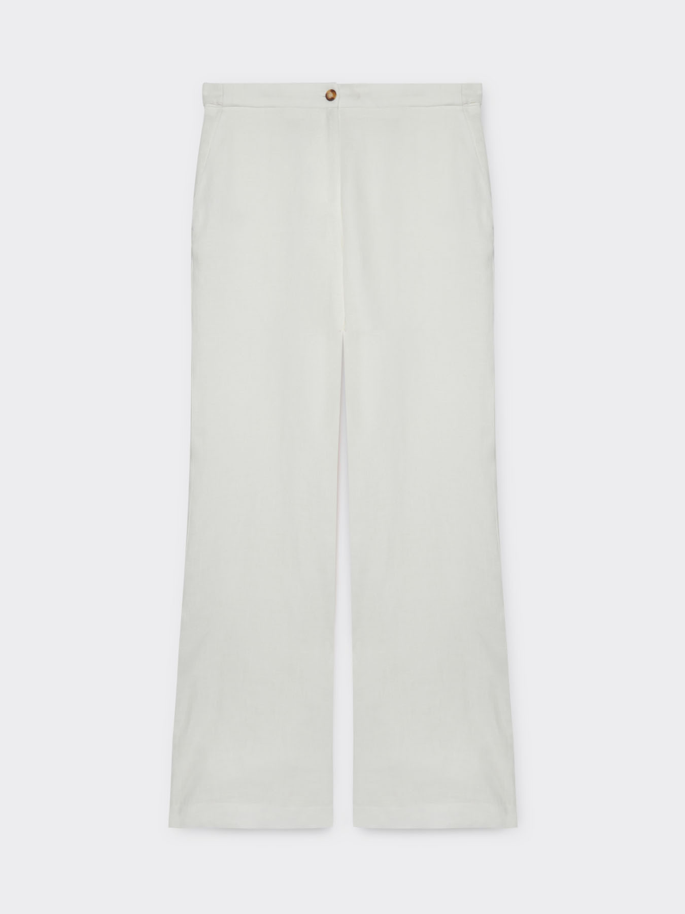 Pantalones anchos de lino image number 0