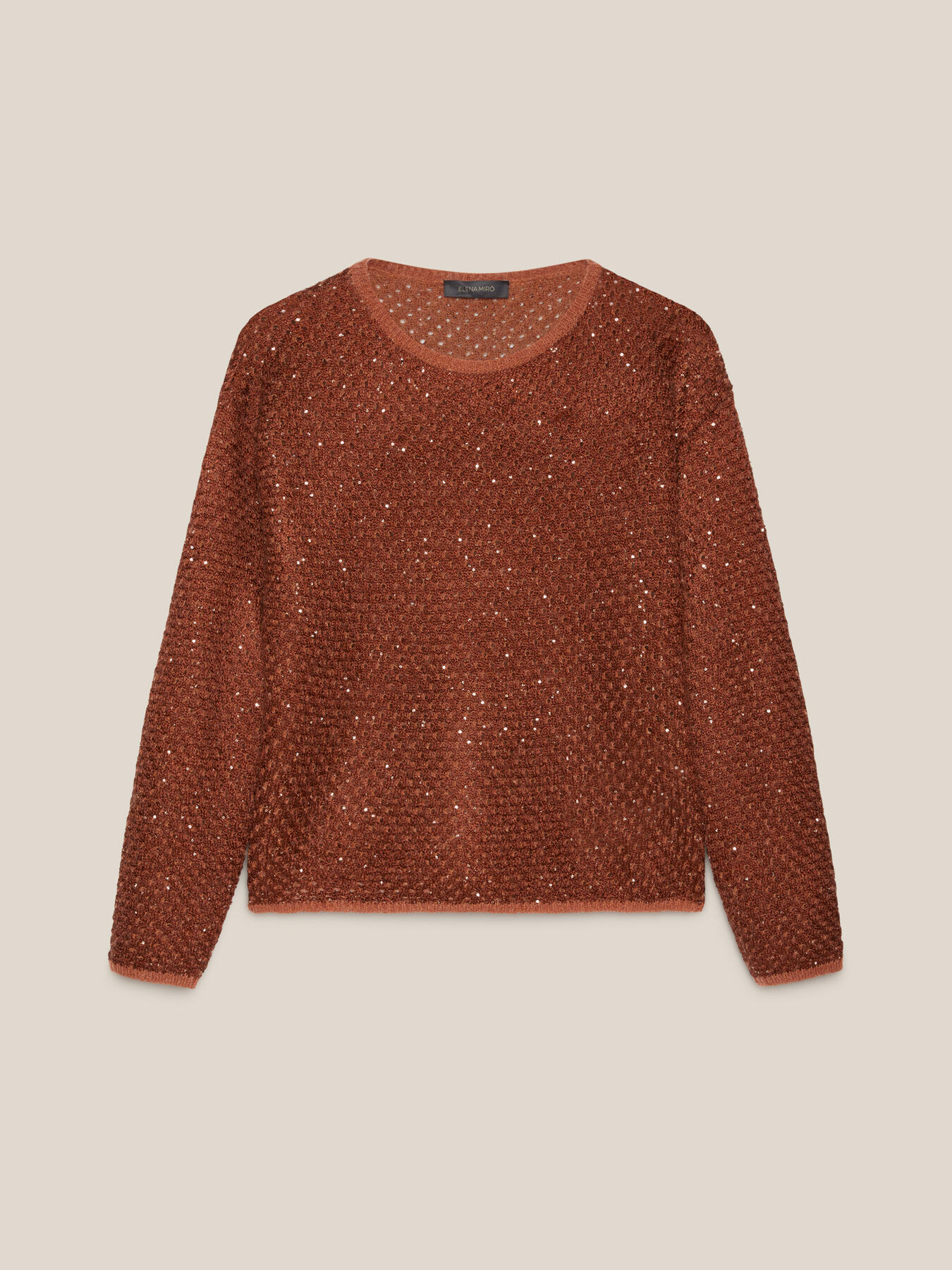 Maglia in mohair con paillettes image number 4