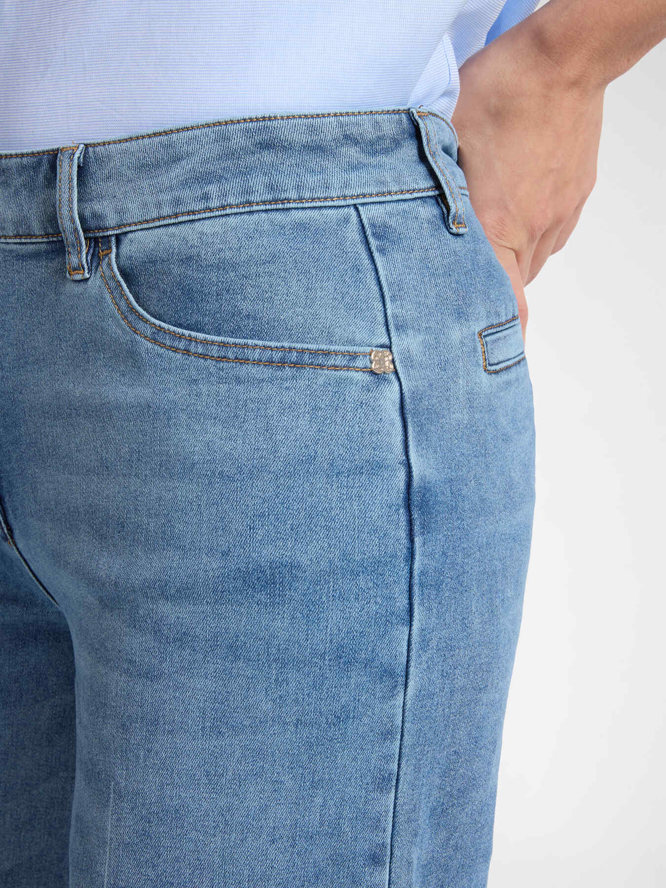 Jeans cropped wide leg,  "Wanda" image number 3