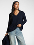 V-neck wool sweater image number 0