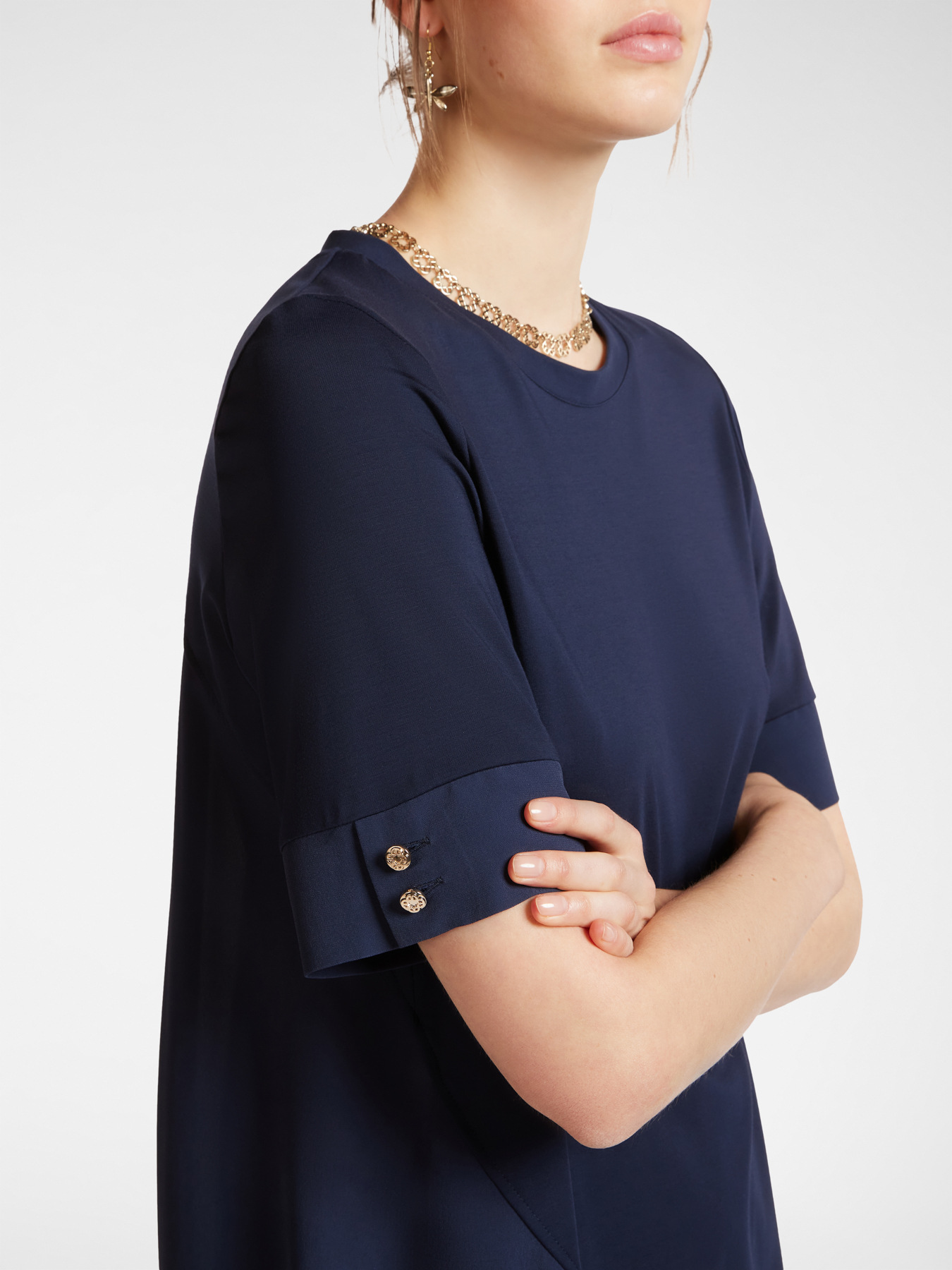 T-shirt con inserto dietro image number 3