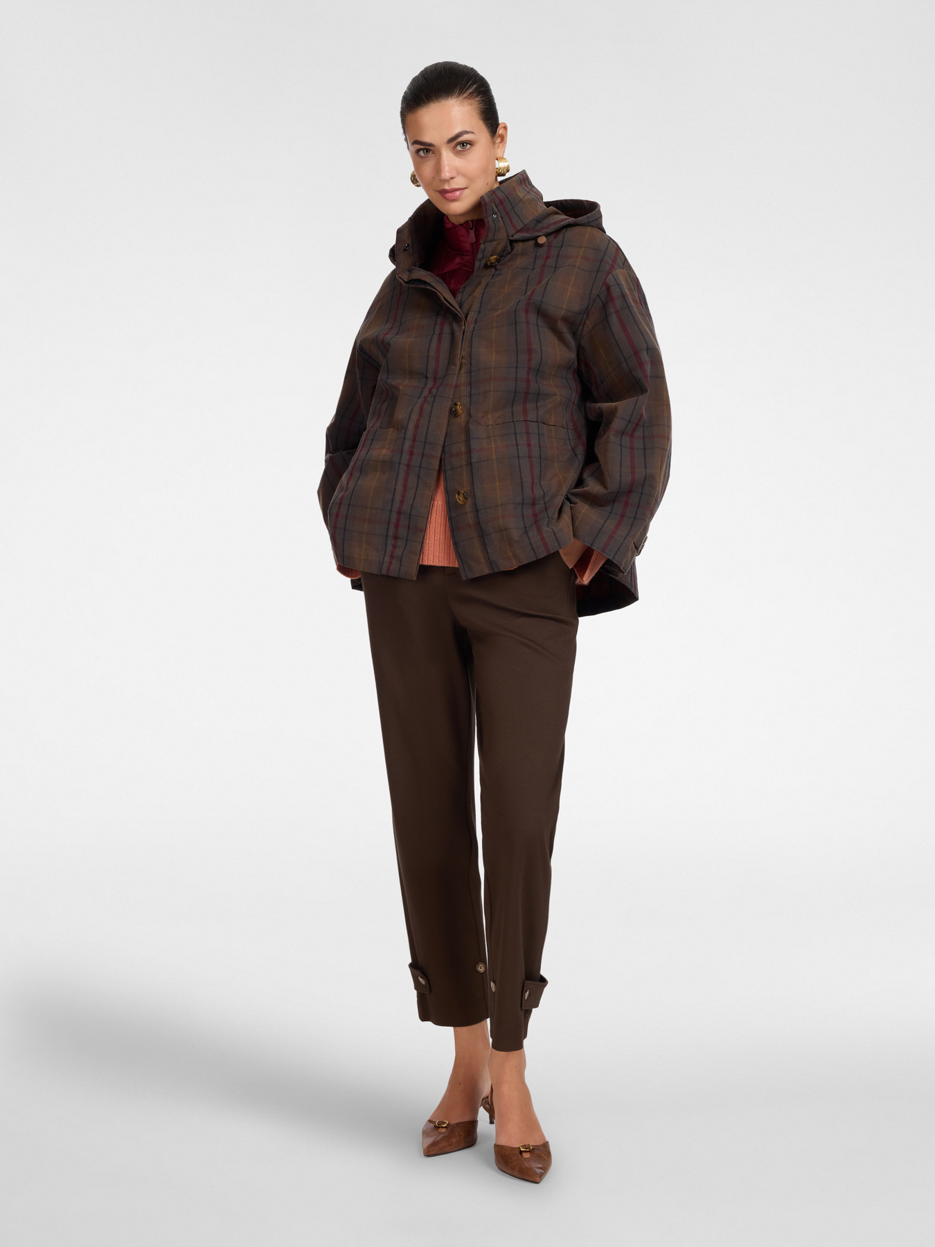 Piumino 3 in 1in cotone check image number 2