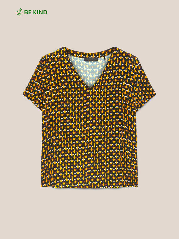 Printed ECOVERO™ viscose blouse