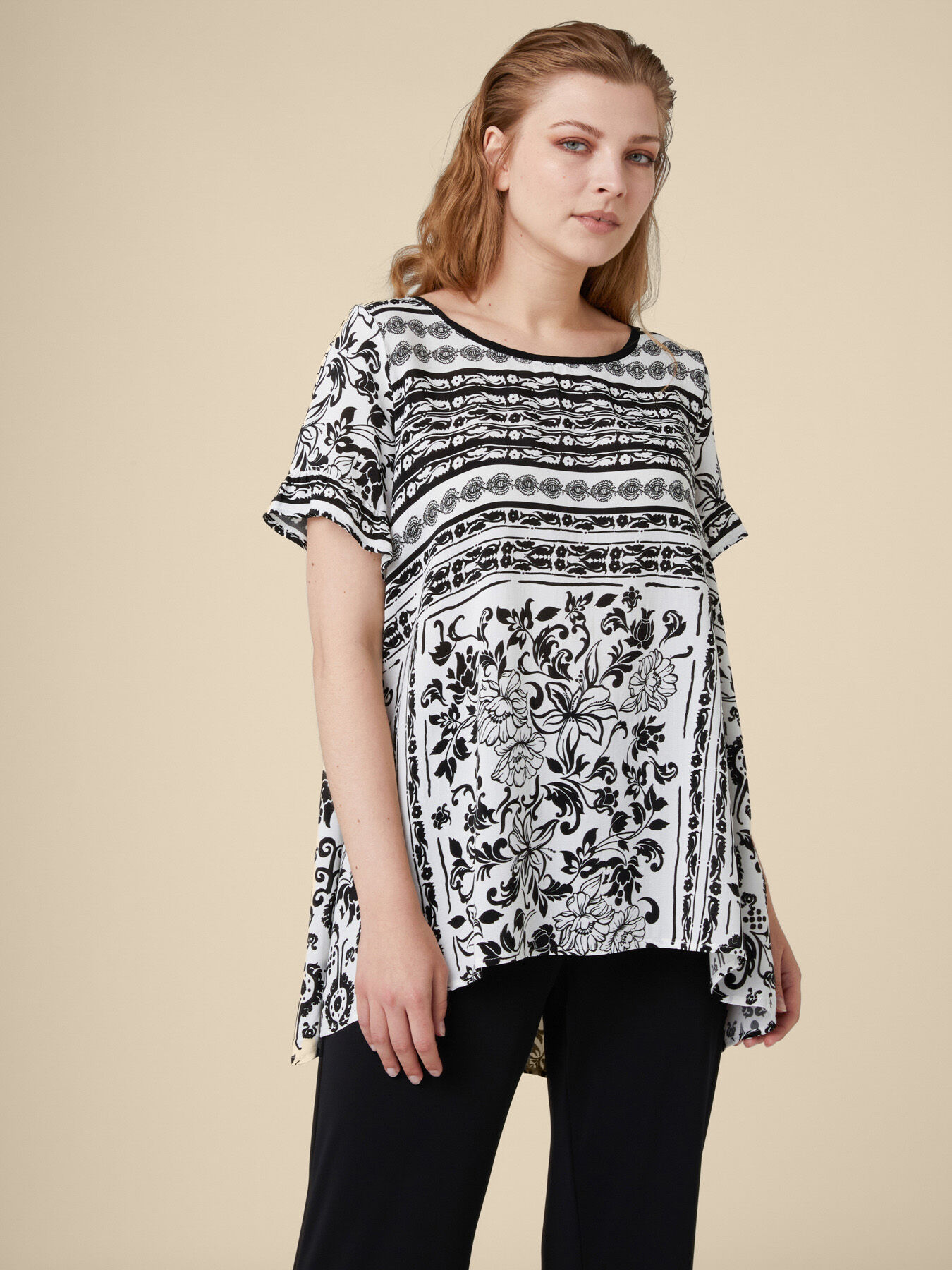 BLOUSE IMPRIM&Eacute;E image number 0