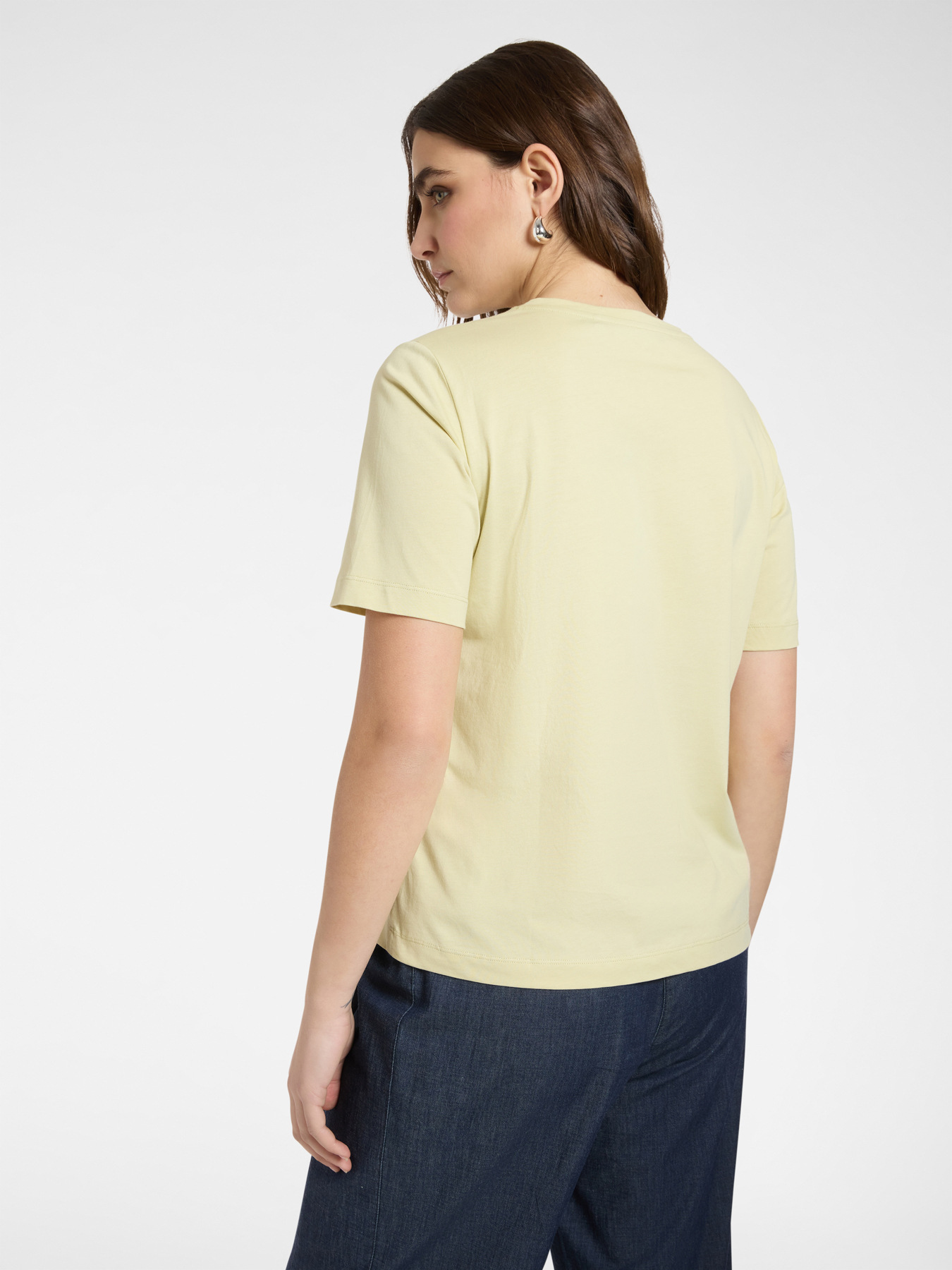 T-shirt with floral embroidery image number 1