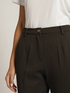 STRETCH DIAGONAL STRAIGHT CUT TROUSERS image number 4