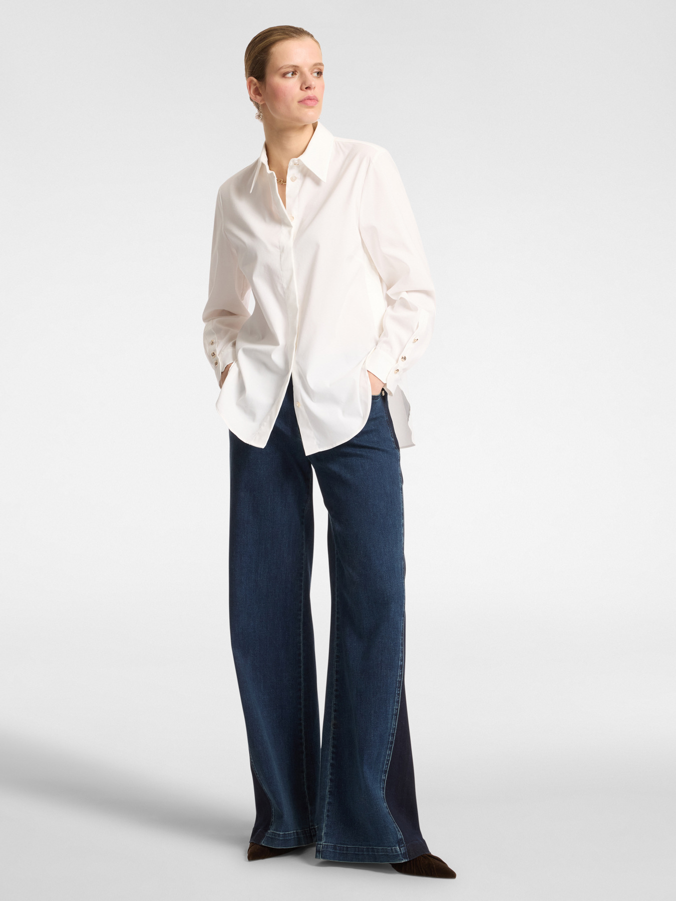 Loose poplin shirt image number 2