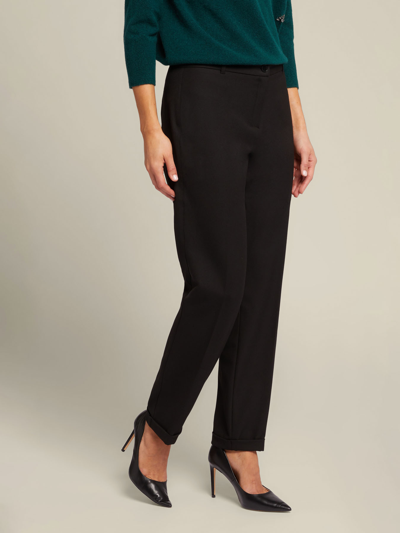 Pantaloni dritti in twill image number 2