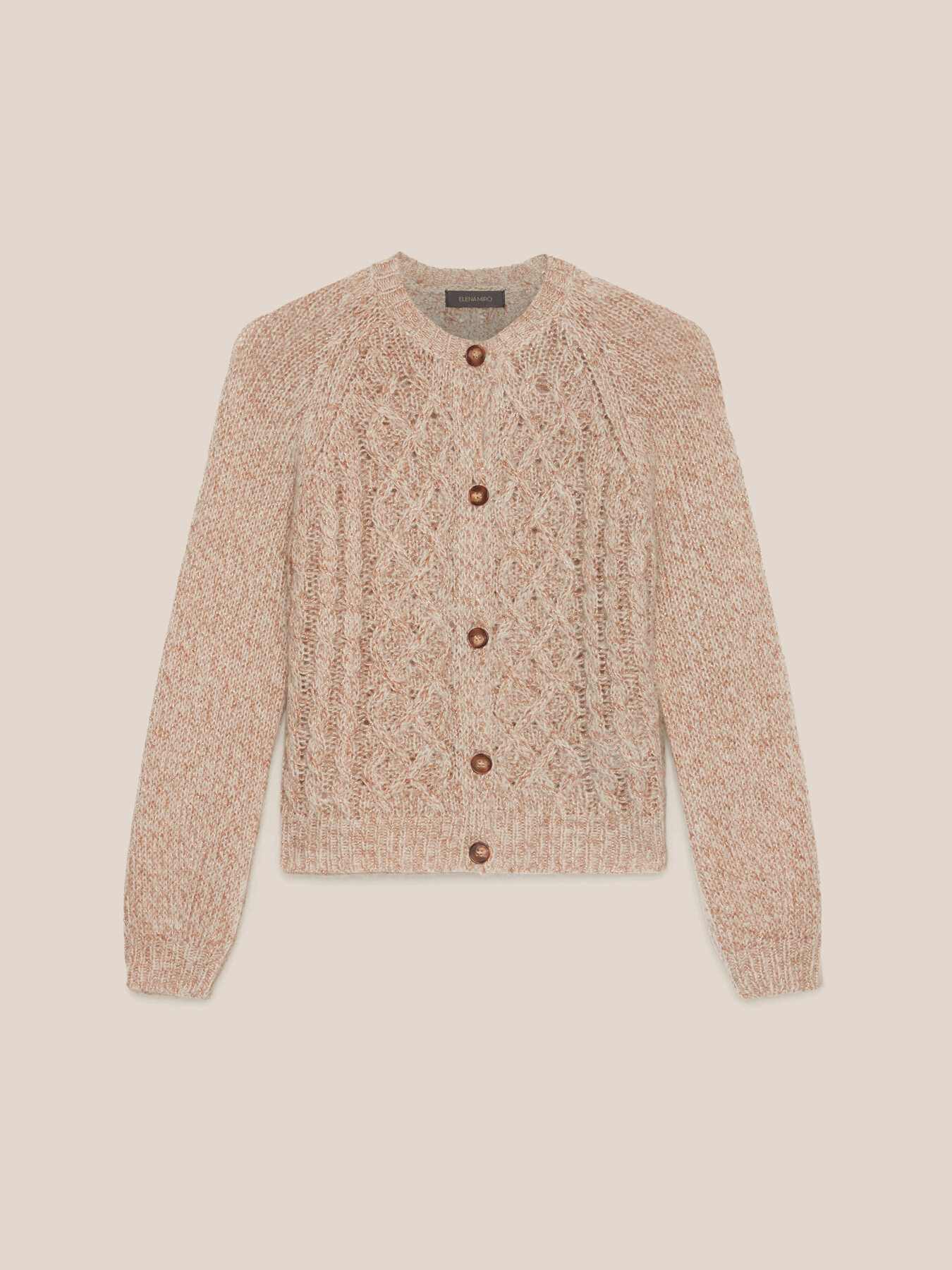 Cardig&atilde; curto com tran&ccedil;as image number 4