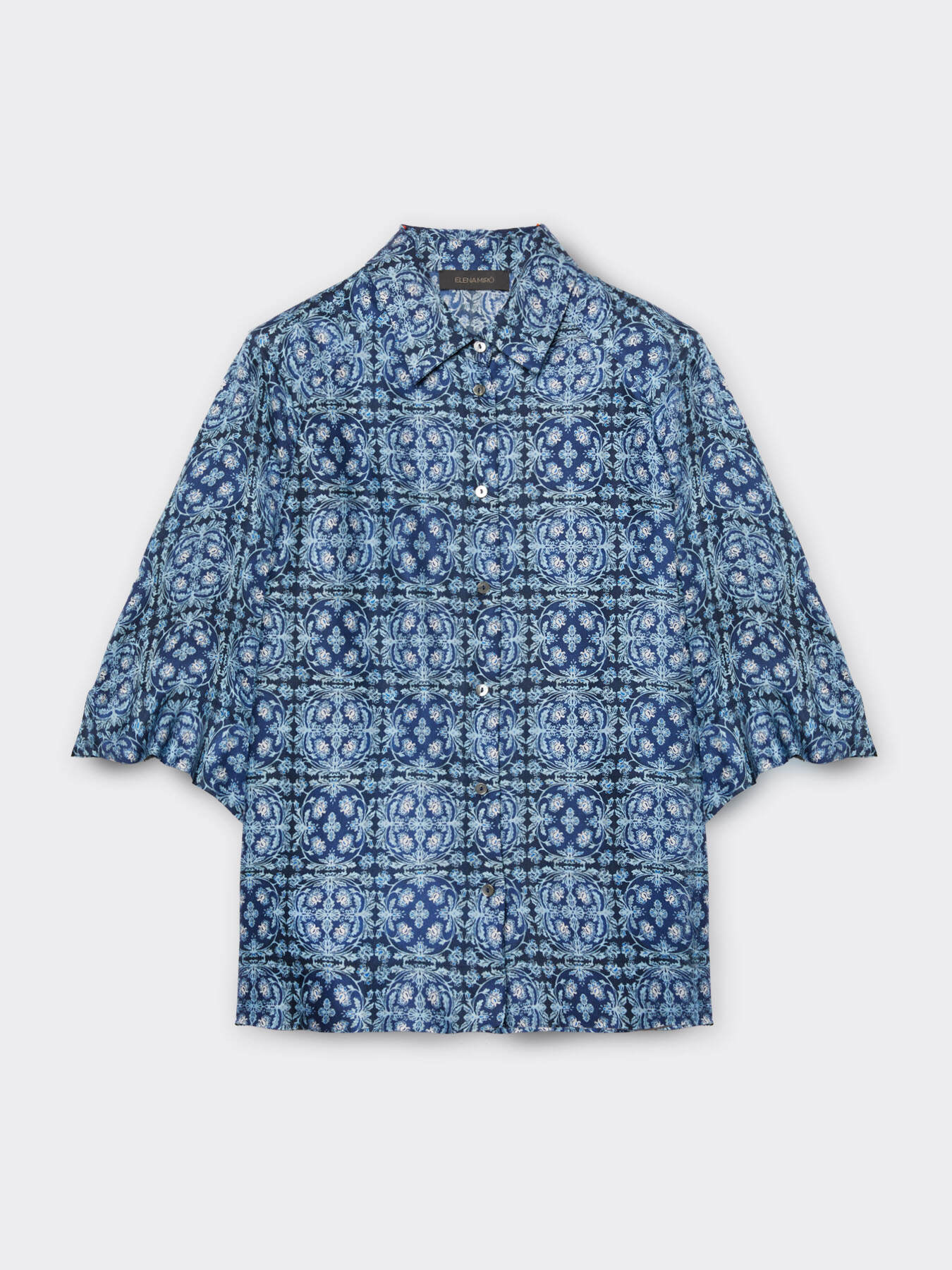 Printed viscose shirt image number 5
