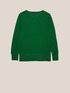 Solid colour sweater in wool and viscose image number 4