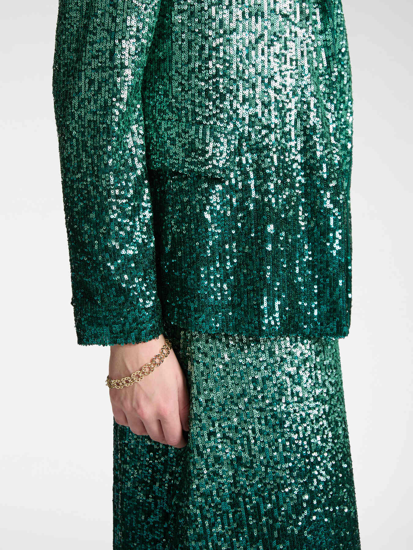 Full sequined blazer image number 3