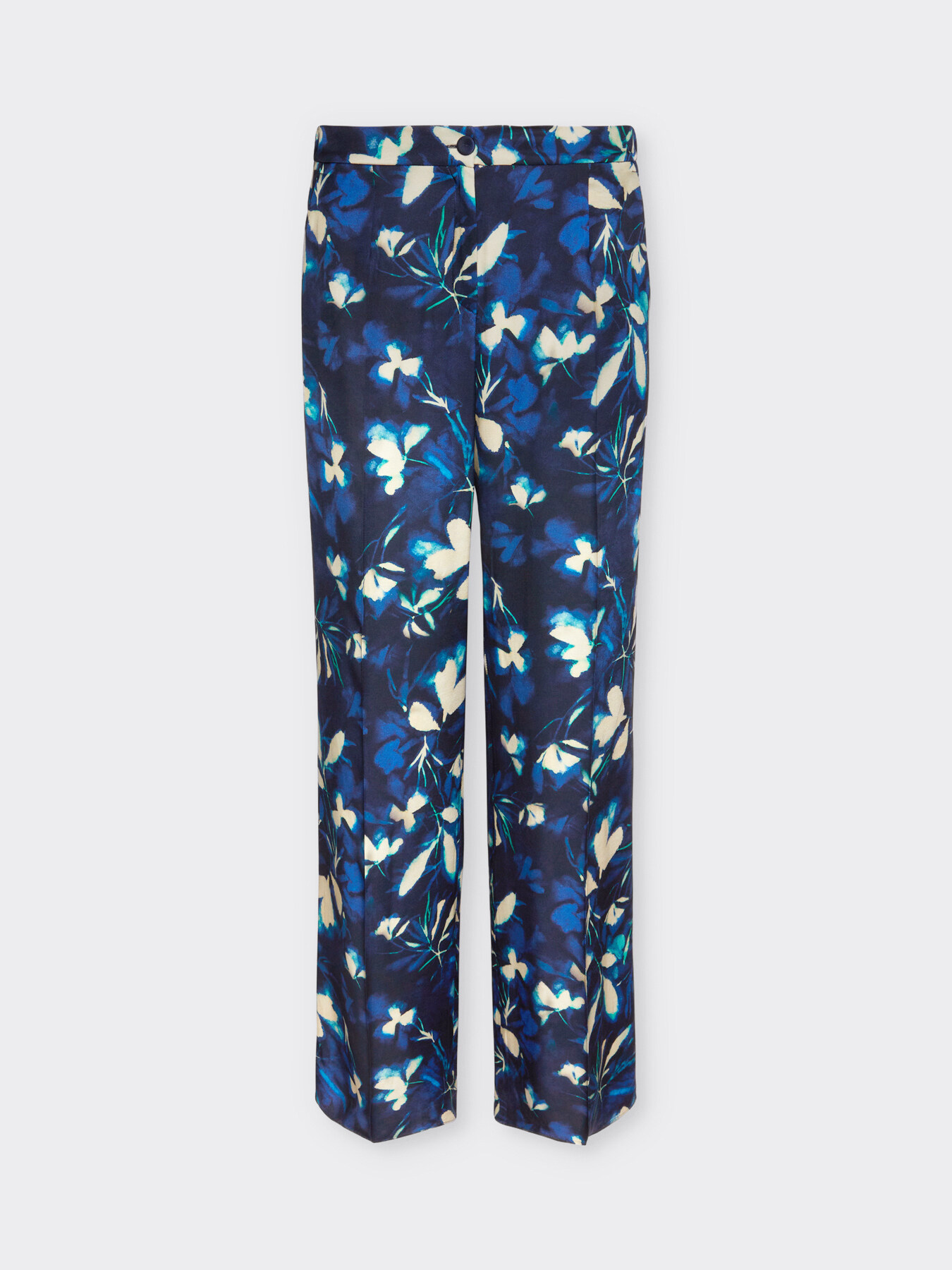 Elegant flower print trousers image number 4