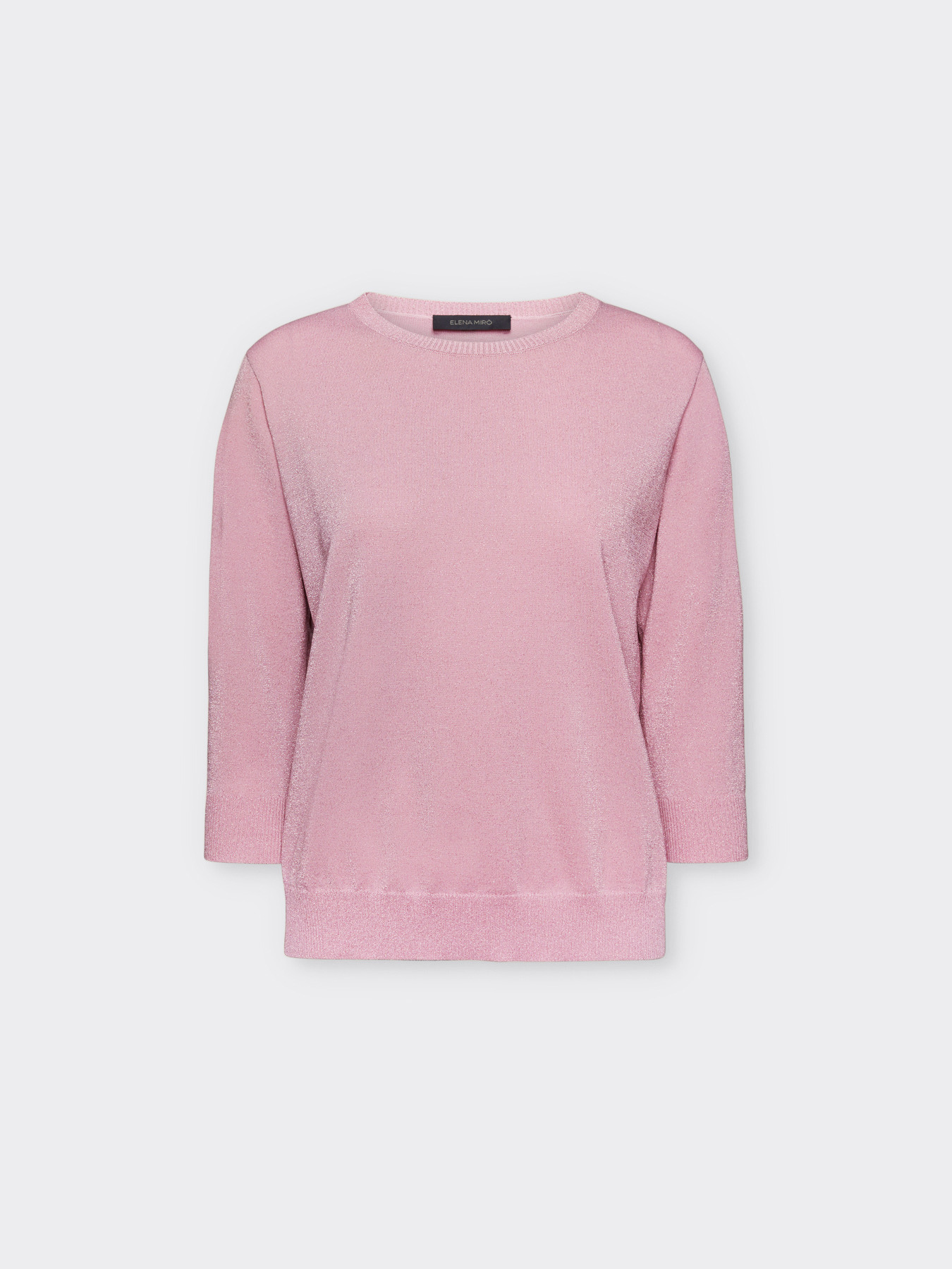 Lurex sweater with three-quarter length sleeves image number 4