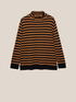 Striped turtleneck sweater image number 4