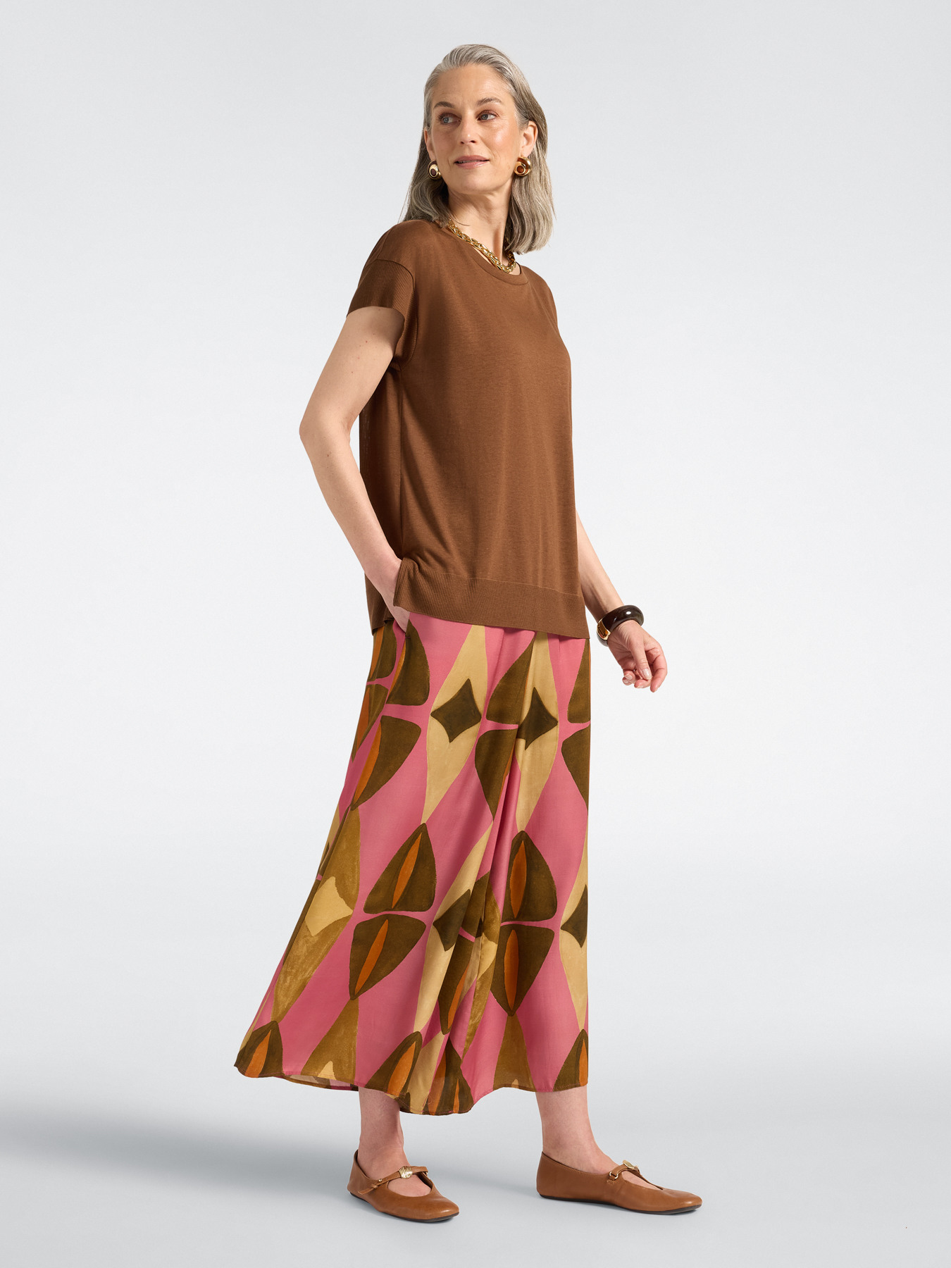 T-shirt with ribbed edges image number 2