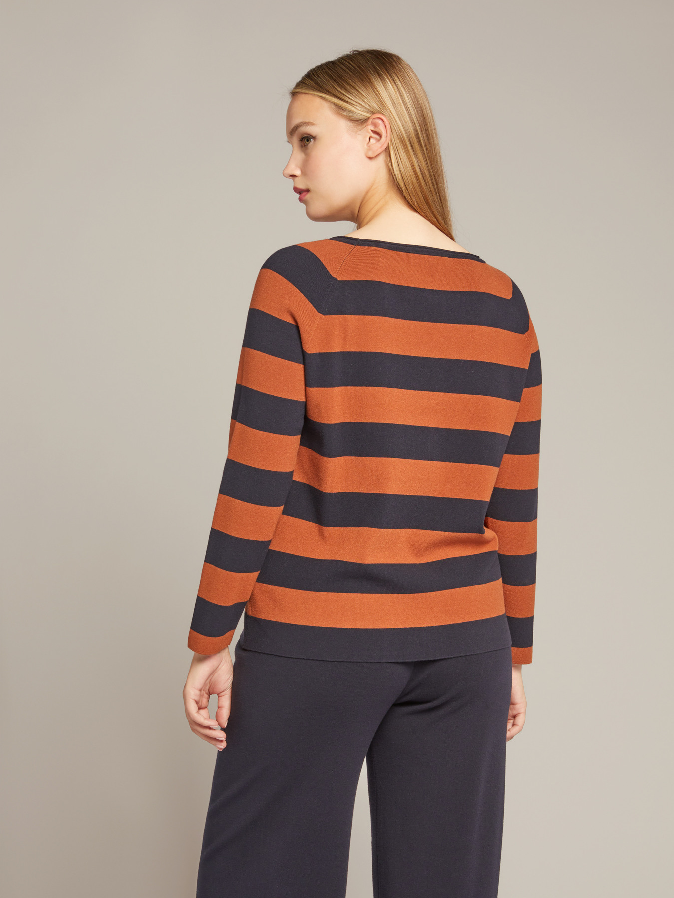 Camisola &agrave;s riscas boxy image number 3