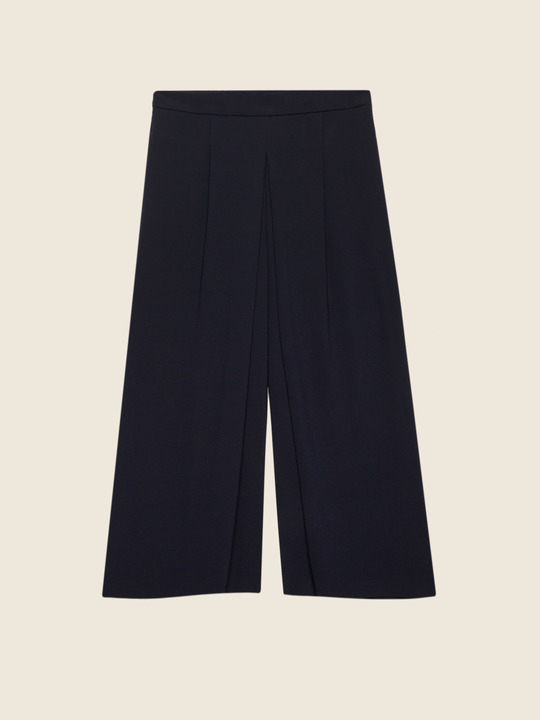 Elenamiro&nbsp;: Pantalon large cropped Bleu_1