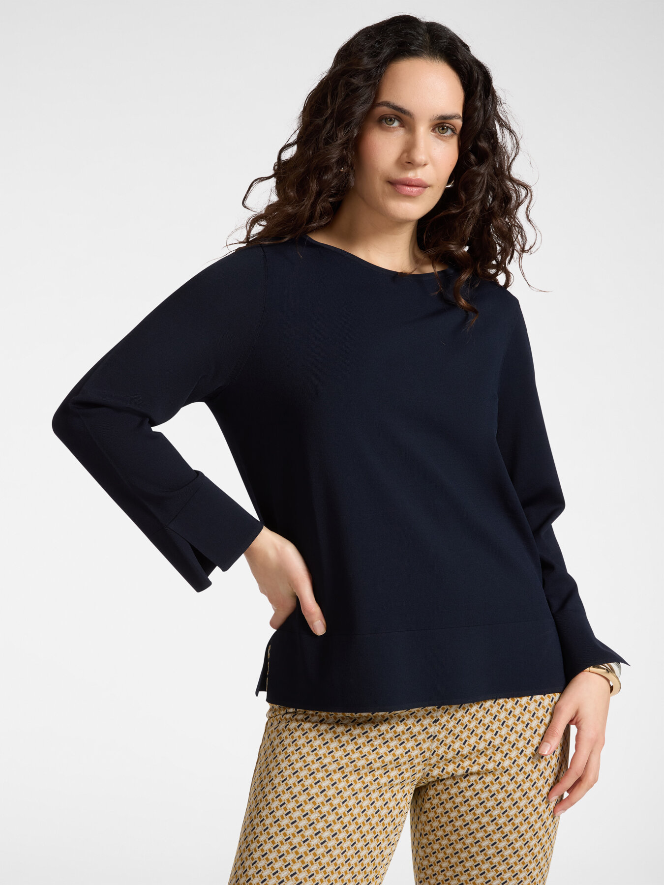 Maille uni m&eacute;lange viscose image number 0