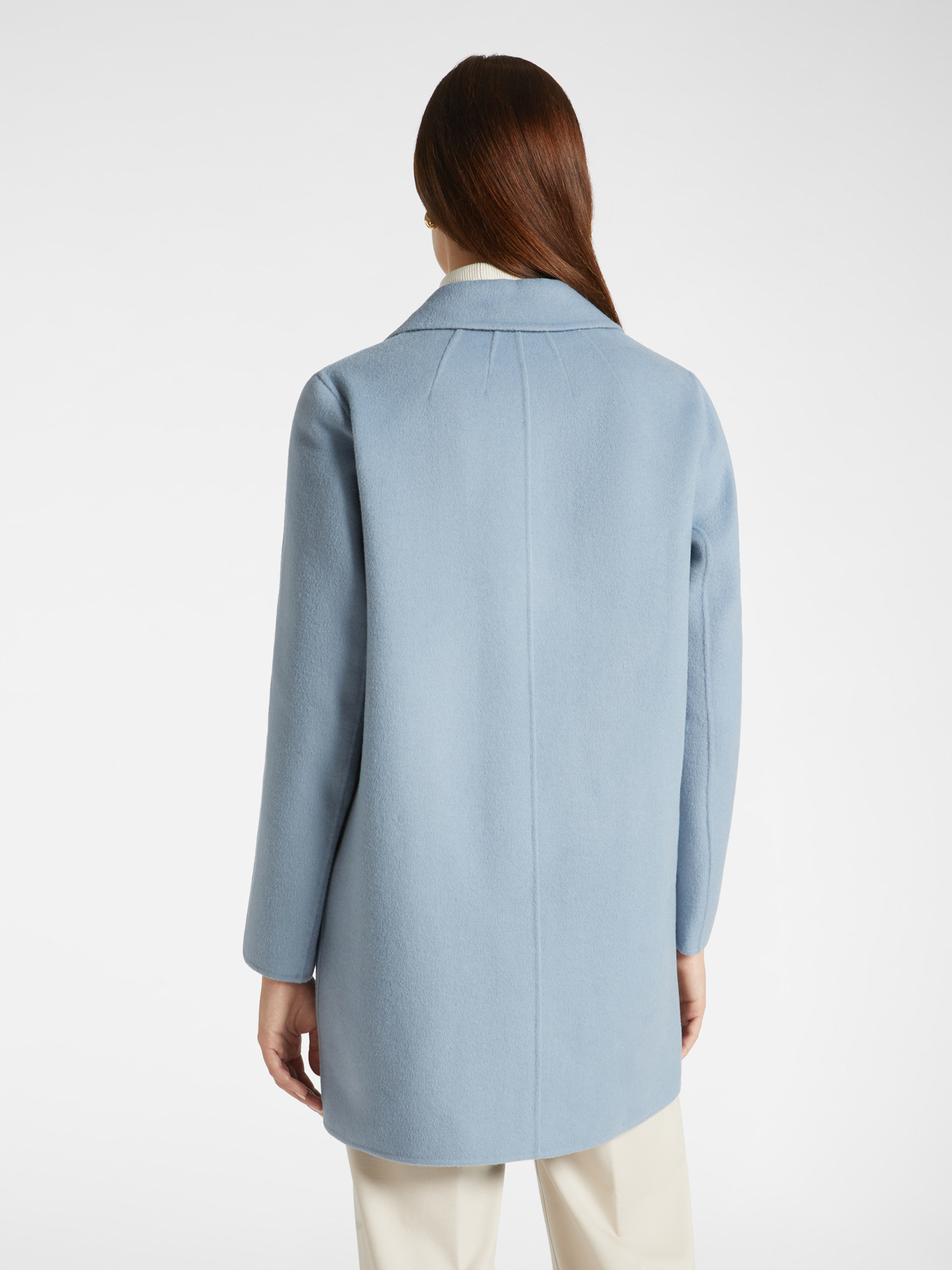 Abrigo tipo sastre de tejido doble image number 1