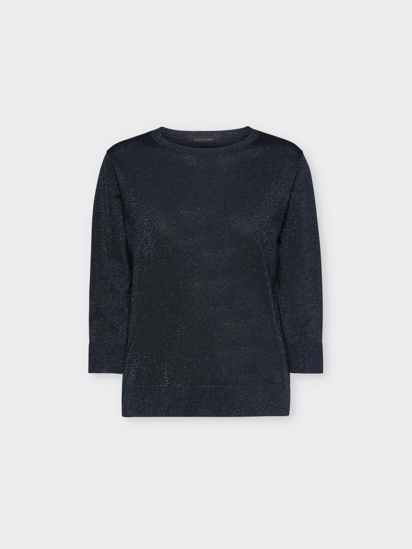 Lurex sweater with three-quarter length sleeves image number 4