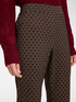 Pantalon droit jacquard image number 3