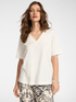 V-neck cotton T-shirt image number 0